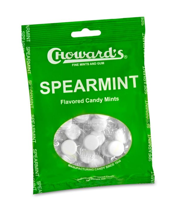 CHoward's Spearmint Mints Peg Bag 3oz 12ct